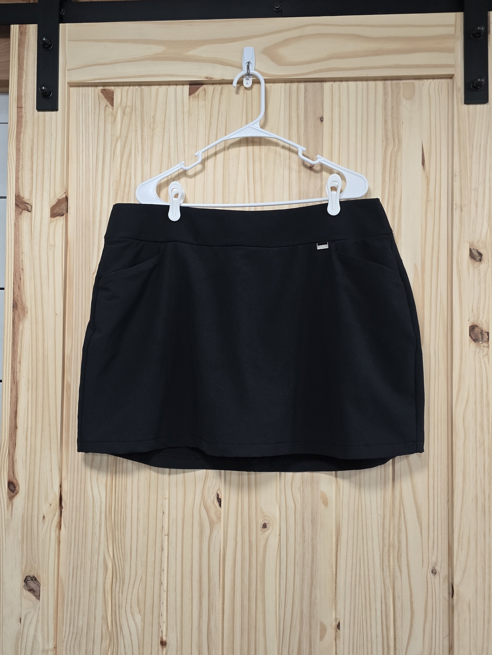 Greg Norman Women’s Play Dry Black Golf Skort Size XL 17” Athletic Tennis